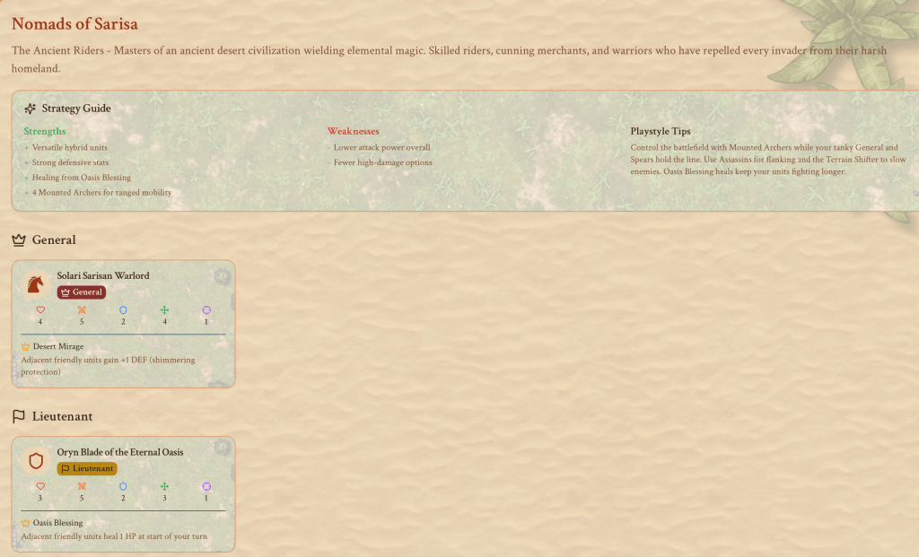 Chespel: Explore the New Sarisa Faction and Battlefield Maps